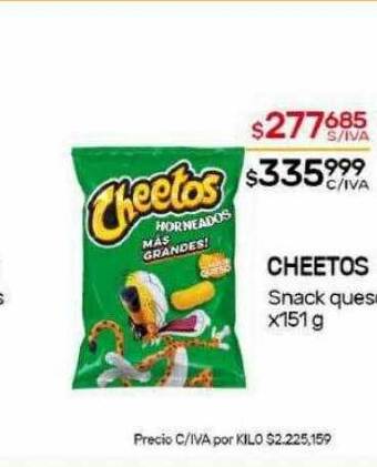 Nini Mayorista Cheetos snack queso oferta
