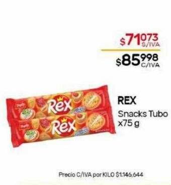 Nini Mayorista Rex snacks tubo oferta