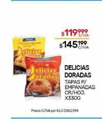 Nini Mayorista Delicias doradas tapas p empanadas cr hoj. oferta