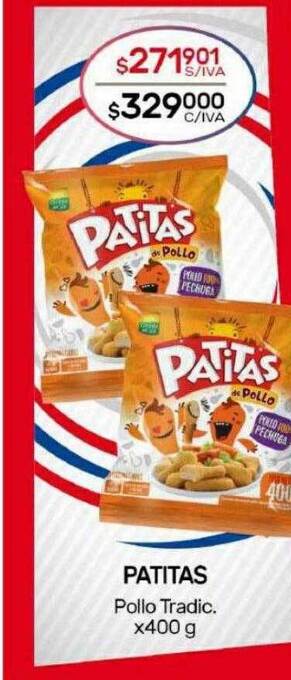 Nini Mayorista Patitas pollo tradic oferta