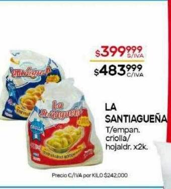 Nini Mayorista La santiagueña t empan. criolla hojaldr. oferta