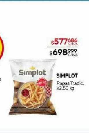 Nini Mayorista Simplot papas tradic. oferta