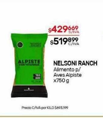 Nini Mayorista Nelsoni ranch alimento p aves alpiste oferta
