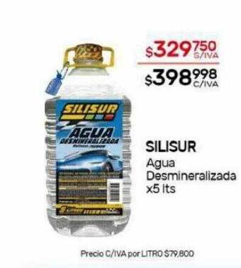 Nini Mayorista Silisur agua desmineralizada oferta