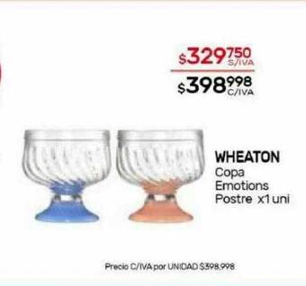 Nini Mayorista Wheaton copa emotions postre oferta
