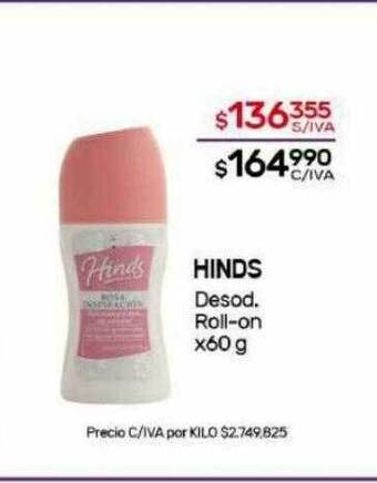 Nini Mayorista Hinds desod. roll-on oferta
