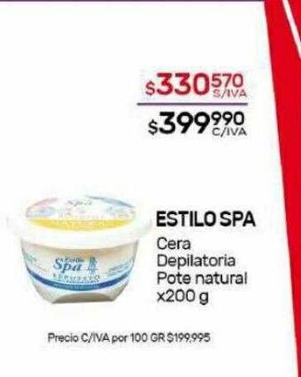 Nini Mayorista Estilo spa cera depilatoria pote natural oferta