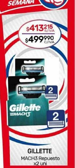 Nini Mayorista Gillette mach3 repuesto oferta
