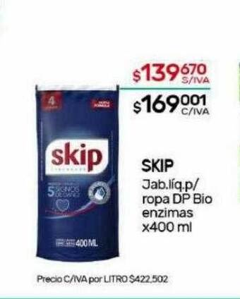 Nini Mayorista Skip jab. líq. p ropa dp bio enzimas oferta