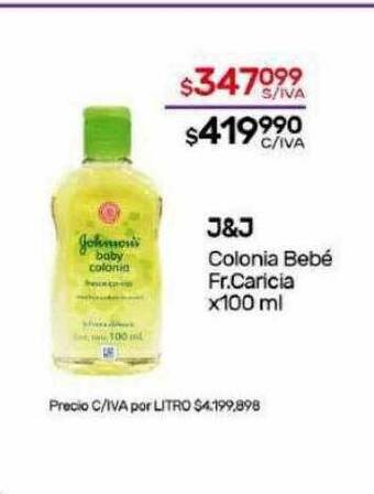 Nini Mayorista J&j colonia bebé fr. caricia oferta