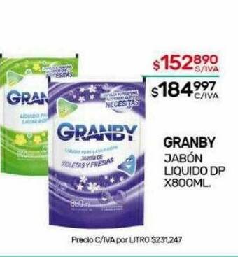 Nini Mayorista Granby jabón liquido dp oferta