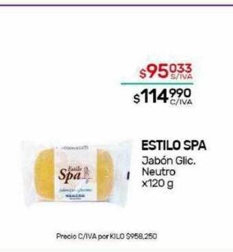 Nini Mayorista Estilo spa jabón glic. neutro oferta