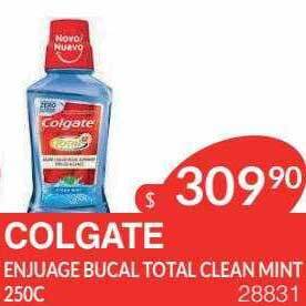 Masivos Colgate enjuague bucal total clean mint oferta