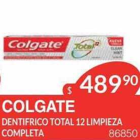 Masivos Colgate dentifrico total 12 limpieza completa oferta