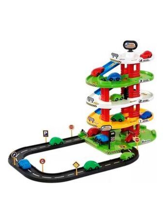 El Mundo del Juguete Playset garage parking 4 niveles con pista original rondi oferta