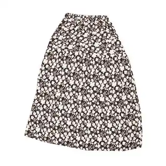 Coto Pollera mujer estampado florcitas negra talle xxl oferta