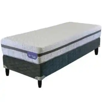 Sommier Center Sommier y colchón 1 plaza (080x190) serta atlanta hybrid resorte pocket oferta