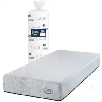 Sommier Center Colchón 1 plaza y media (090x190) serta benton espuma oferta