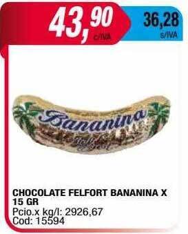 Maxiconsumo Chocolate felfort bananina oferta