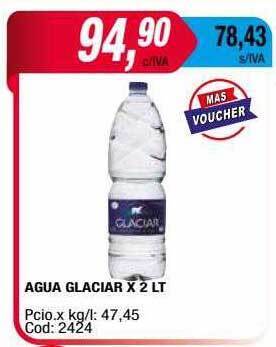 Maxiconsumo Agua glaciar oferta