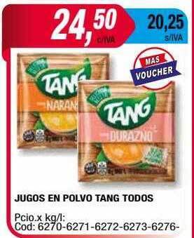 Maxiconsumo Jugos en polvo tang todos oferta