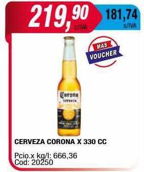 Maxiconsumo Cerveza corona oferta