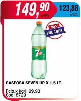 Maxiconsumo Gaseosa seven up oferta