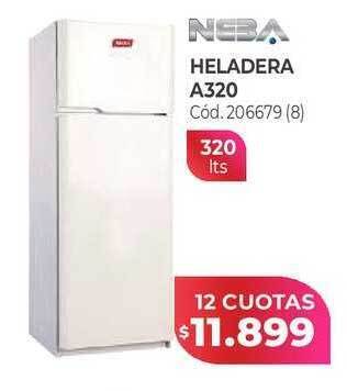 Naldo Lombardi Neba heladera a320 oferta