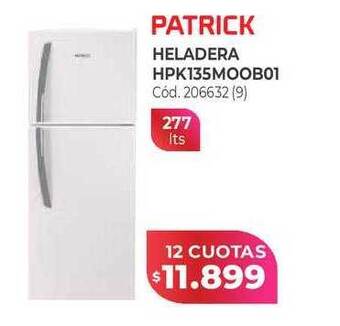 Naldo Lombardi Patrick heladera hpk135moob01 oferta