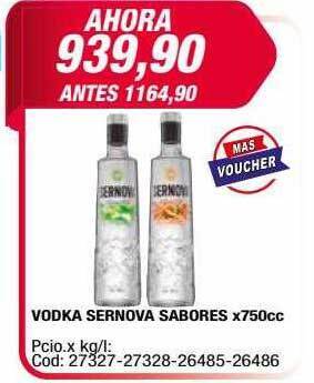 Maxiconsumo Vodka sernova sabores oferta