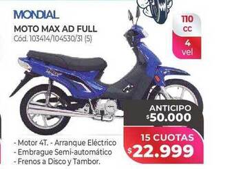 Naldo Lombardi Mondial moto max ad full oferta