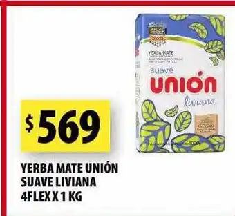 Punto Mayorista Yerba mate unión suave liviana 4 flex oferta