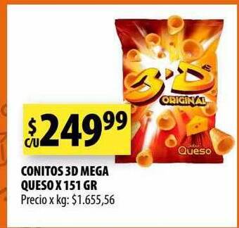 Punto Mayorista Conitos 3d mega queso oferta