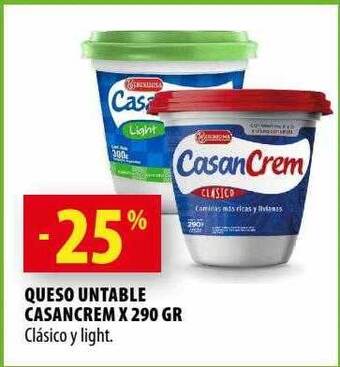 Punto Mayorista Queso untable casancrem oferta