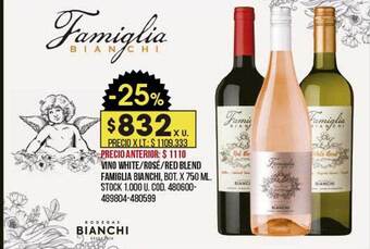 Coto Vino white rosé red blend famiglia bianchi oferta