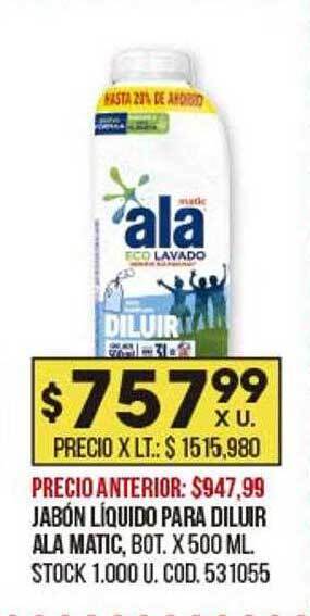 Coto Jabón líquido para diluir ala matic oferta