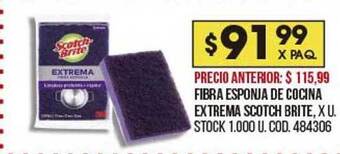 Coto Fibra esponja de cocina extrema scotch brite oferta