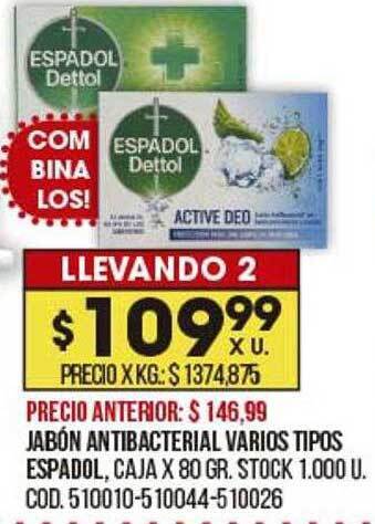 Coto Jabón antibacterial varios tipos espadol oferta