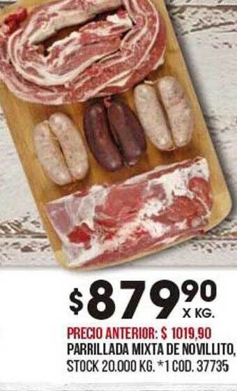 Coto Parrillada mixta de novillito oferta