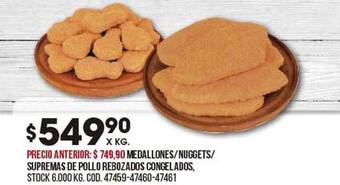 Coto Medallones nuggets supremas de pollo rebozados congelados oferta