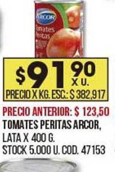 Coto Tomates peritas arcor oferta