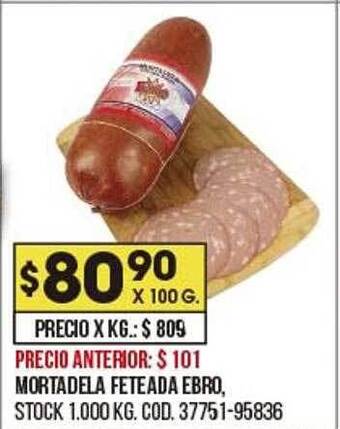Coto Mortadela feteada ebro oferta
