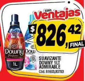Supermercados Yaguar Suavizante downy admirable oferta