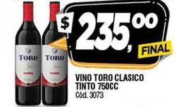 Supermercados Yaguar Vino toro clasico tinto oferta