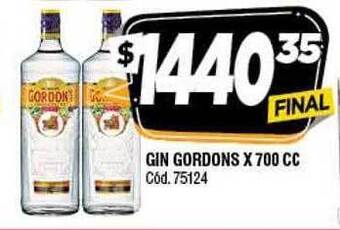 Supermercados Yaguar Gin gordons oferta