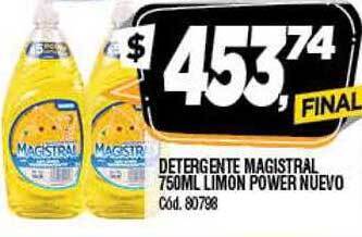 Supermercados Yaguar Detergente magistral limon power nuevo oferta