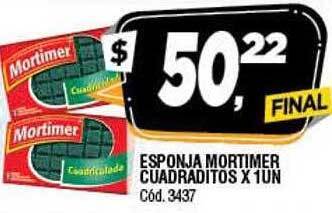 Supermercados Yaguar Esponja mortimer cuadraditos oferta