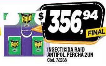 Supermercados Yaguar Insecticida raid antipol percha oferta