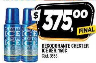 Supermercados Yaguar Desodorante chester ice aer oferta
