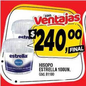 Supermercados Yaguar Hisopo estrella oferta